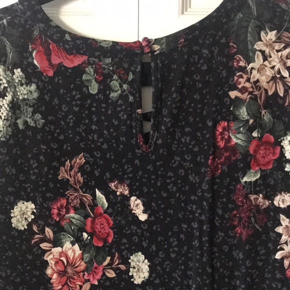 Torrid Peplum Floral High Low Super Soft Knit Tunic Top - Picture 5 of 9
